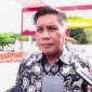 Walikota Ambon Memberikan Keterangan Pers di sela-sela kunjungan Menteri di Pertamina Terminal Fuel Wayame - Foto: WP