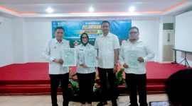 Walikota bersama Wakil Walikota Ambon, Ketua BPC HIPMI Kota Ambon, & Ketua Umum BPD HIPMI Maluku