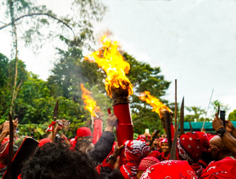 Api Obor Pattimura yang dinyalakan di Gunung Saniri, Tuhaha Saparua (Foto: SS)
