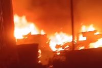 Puluhan Rumah Di Bentas Terbakar (Foto:ist)
