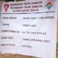 Papan Nama Proyek Jalan Tani Negeri Hative Besar, 1.200 m, dengan anggaran Rp. 789.299.536,62