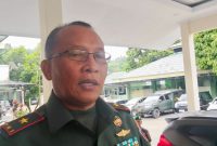 Komandan Korem 151/Binaya, Brigjen TNI Raffles Manurung, S.I.P saat diwawancarai Jurnalis Sakamena News