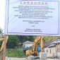 Papan Larangan Aktifitas tambang pasir Hative Besar yang dipasang oleh Keluarga Tuhuleruw (foto: Sakamena)
