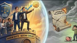 Ilustrasi: Akademi Crypto sebagai benteng edukasi vs laporan Kriminalisasi sepihak
